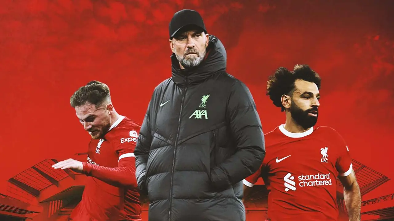 Liverpool - Jurgen Klopp Diapit Mohamed Salah dan Alexis Mac Allister