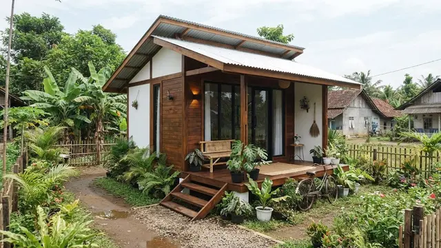 9 Inspirasi Rumah Kampung Sederhana dengan Tampilan Kekinian, Hunian Lebih Modern