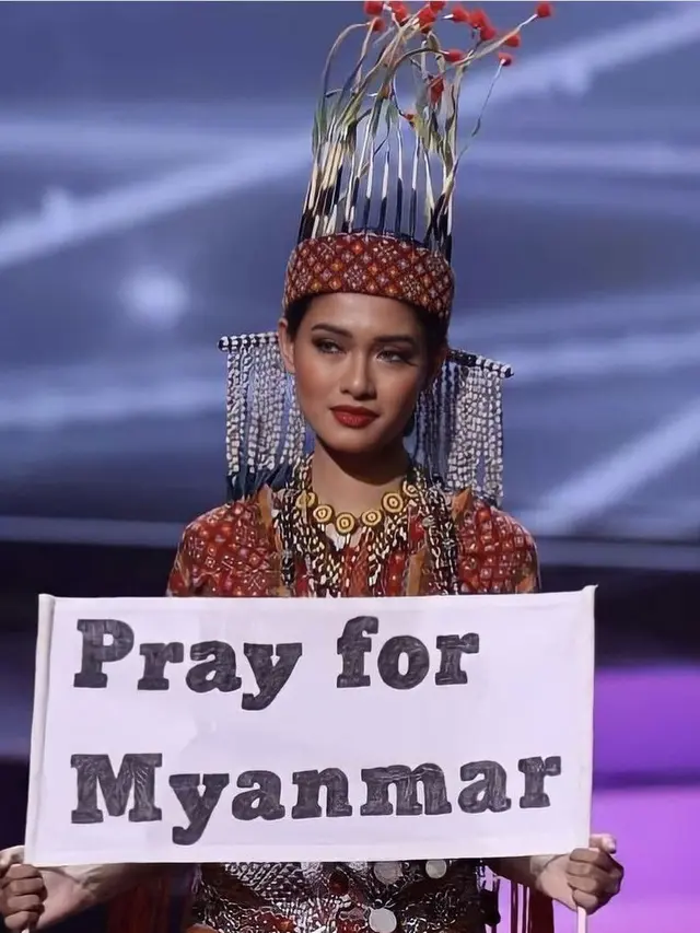 Miss Myanmar Dinyatakan Menang National Costume Miss Universe 2020/dok. Instagram @thuzar_wintlwin