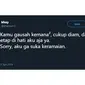 Curhatan Netizen 'Kamu Gak Usah Kemana-mana' (sumber:Twitter/@khairaumh