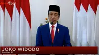 Presiden Jokowi menggelar upacara Hari Lahir Pancasila secara online, Senin (1/6/2020).