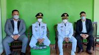 Bupati/Wakil Bupati Sabu Raijua didampingi kuasa hukumnya, Adhitya Nasution usai dilantik di Aula El Tari Kupang. (Foto Istimewah)