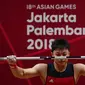 Rahmat Erwin Abdullah tampil di kelas 77 kg pada Asian Games 2018 lalu (ANTARA FOTO/INASGOC/Helmi Afandi/YU/18.)