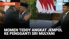Presiden Prabowo Subianto melantik lima menteri di Istana Kepresidenan, Jakarta, Senin (8/9). Salah satunya Kepala Lembaga Penjamin Simpanan (LPS) Purbaya Yudhi Sadewa, pengganti Sri Mulyani sebagai Menteri Keuangan.