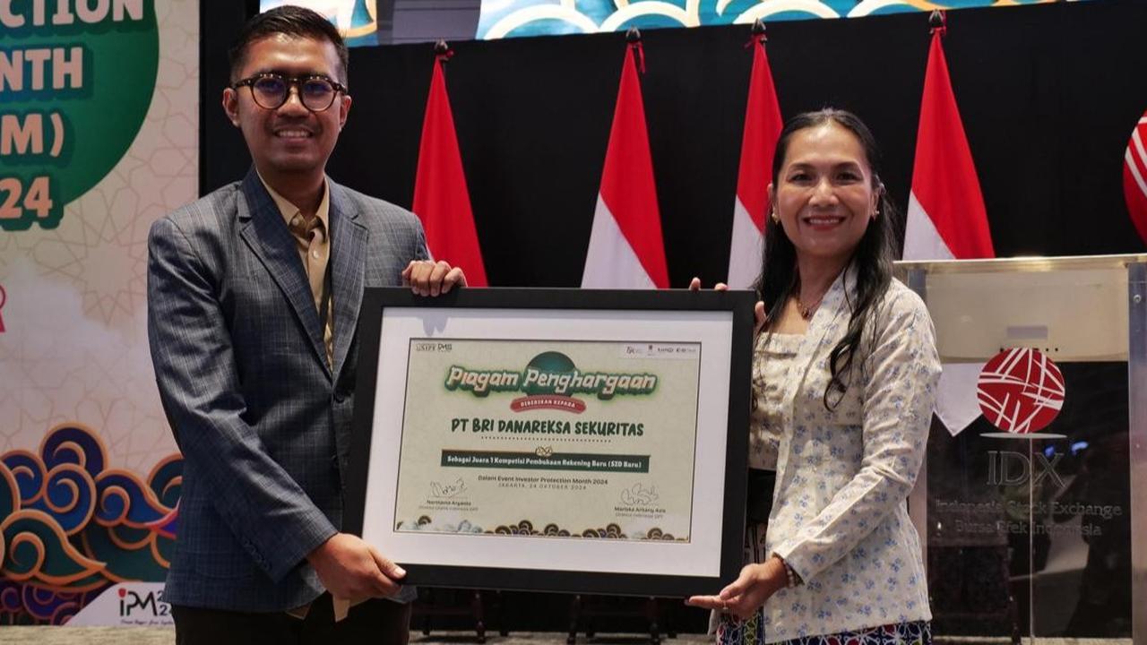 BRI Danareksa Sekuritas Raih Peringkat Pertama Dalam Kompetisi Pembukaan Rekening Efek Terbanyak