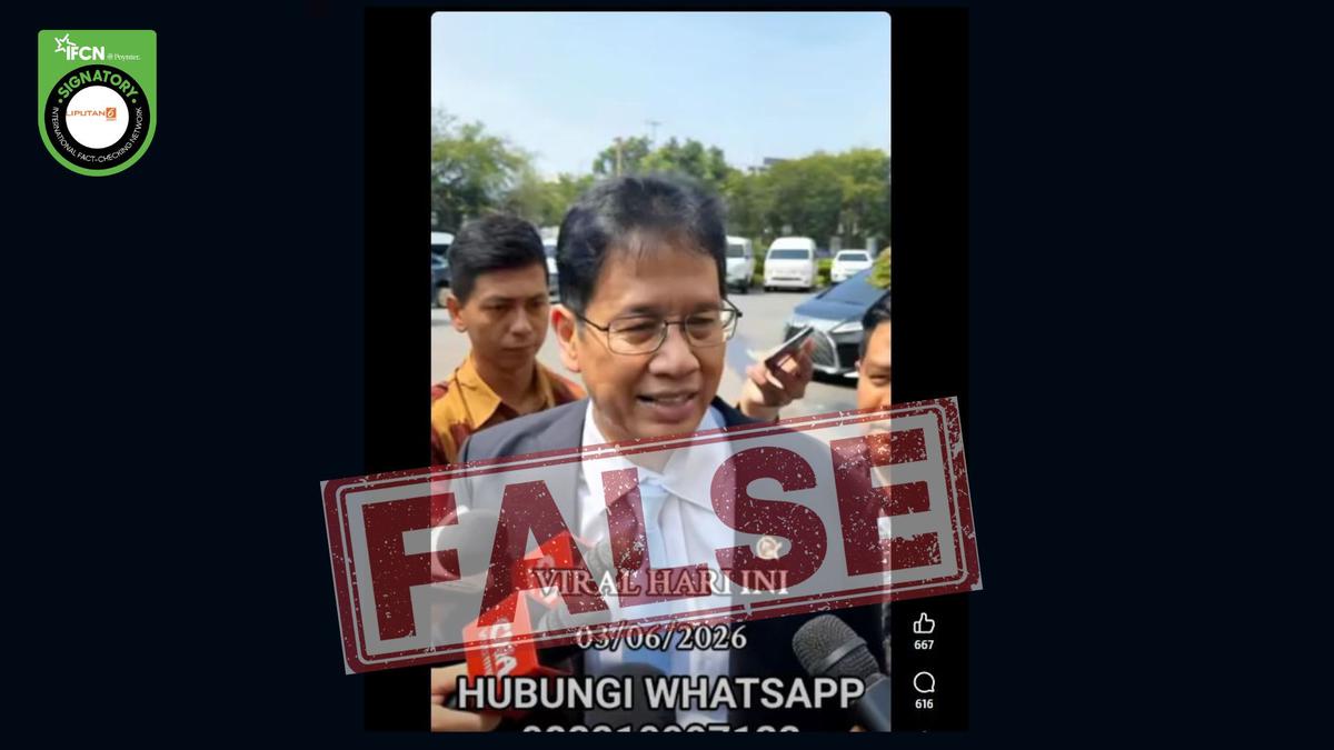 Cek Fakta: Tidak Benar Video Purbaya Umumkan Pemba