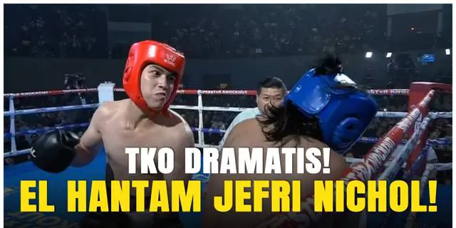 VIDEO: Detik-detik EL Rumi Tumbangkan Jefri Nichol! TKO Dramatis di Superstar Knockout Vol.3