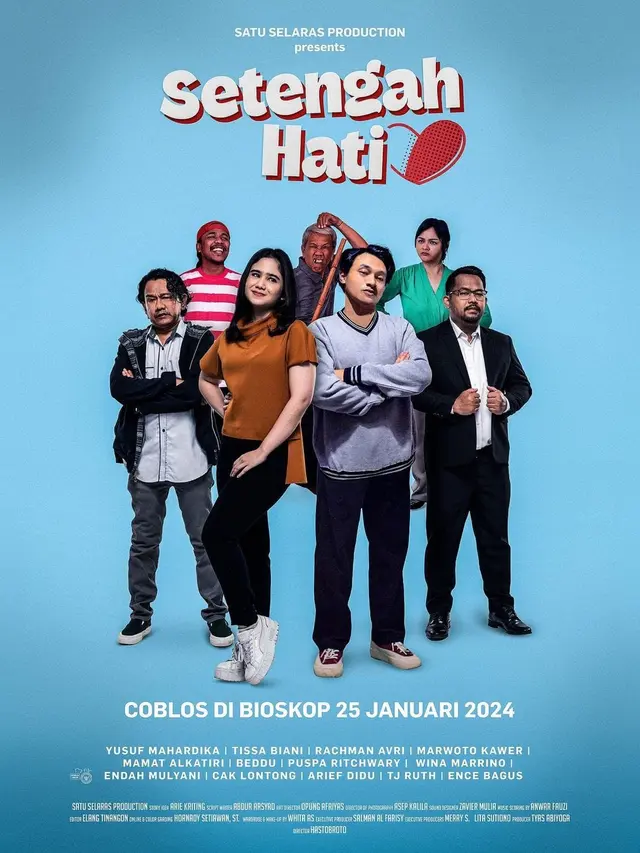 Film Setengah Hati tayang 25 Januari 2024.