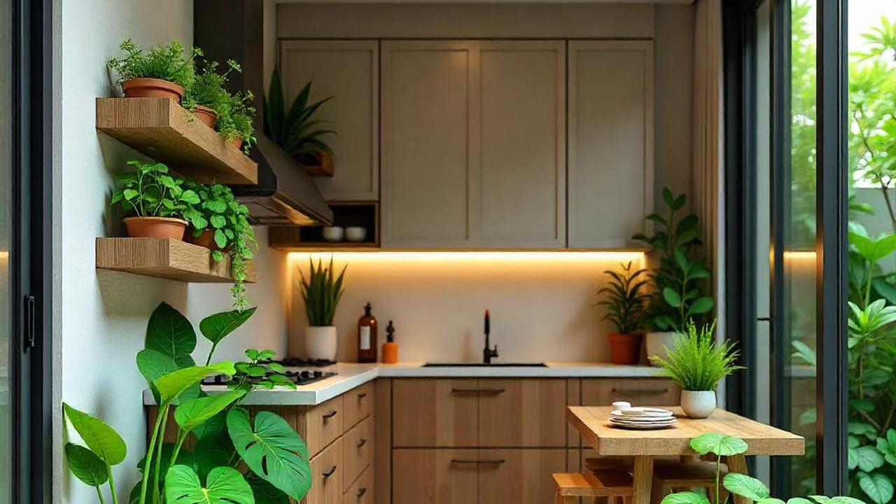 Taman inddor dekat dapur