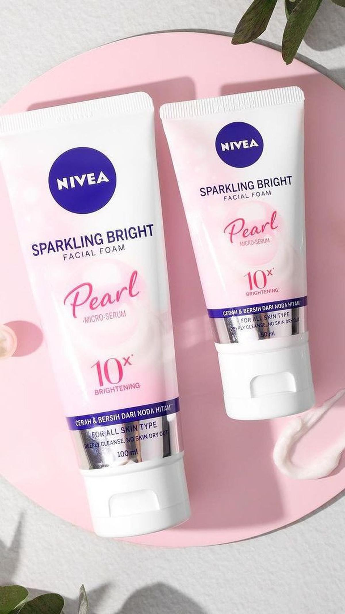 5. Nivea Sparkling Bright Whitening Facial Foam<br>
