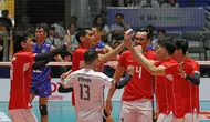 Timnas voli Indonesia kalah dari Thailand dalam laga perdana leg 1 SEA V League 2025. Rivan Nurmulki dan kawan-kawan kalah 1-3 (25-22, 21-25, 22-25, 20-25) di Candon City Arena, Filipina, Rabu (9/7).&nbsp;(foto: AVC)