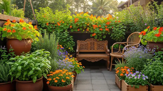 8 Desain Teras dengan Kebun Mini Edible Flower, Ini Jenis Bunga Mudah Ditanam