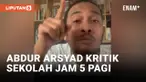 Abdur Arsyad Komentari Masuk Sekolah Jam 5 Pagi di NTT