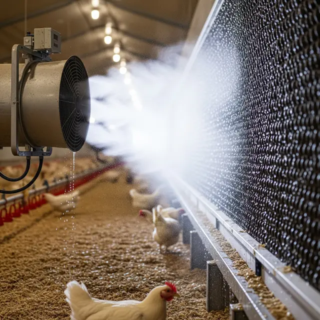 Kipas kabut kandang ayam (Image by Gemini AI)