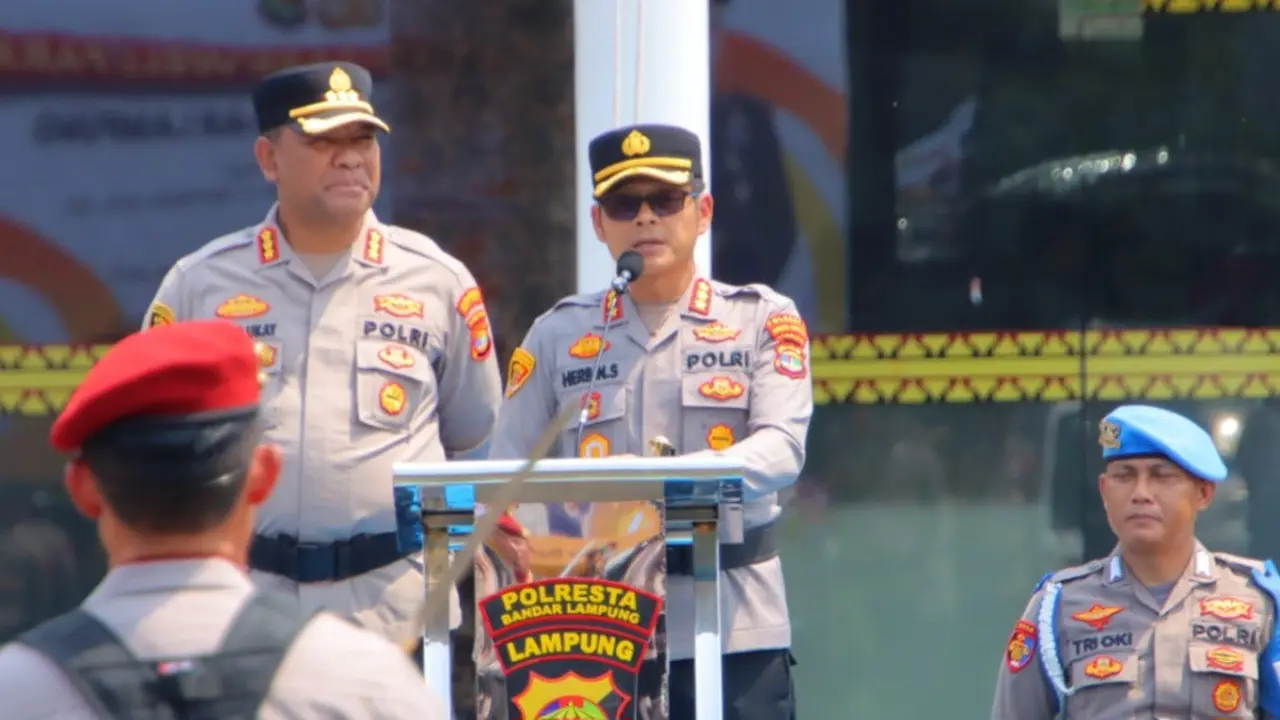 Kapolresta Bandar Lampung yang baru Kombes Pol Herbin Garbawiyata Jaya Sianipar