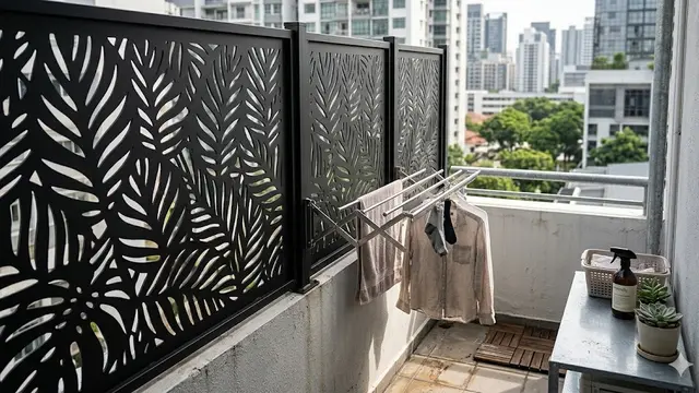 Desain Dinding Semi Terbuka untuk Tempat Jemur Sempit
