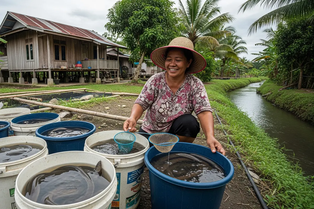 Ternak Hewan Mini di Ember untuk IRT yang Rumahnya Dekat Sungai