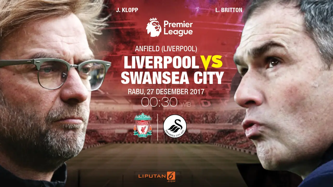 Prediksi Liverpool Vs Swansea City