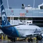 Pesawat Boeing 737 MAX 9 digunakan oleh maskapai Alaska Airlines. (dok. STEPHEN BRASHEAR / GETTY IMAGES NORTH AMERICA / Getty Images via AFP)