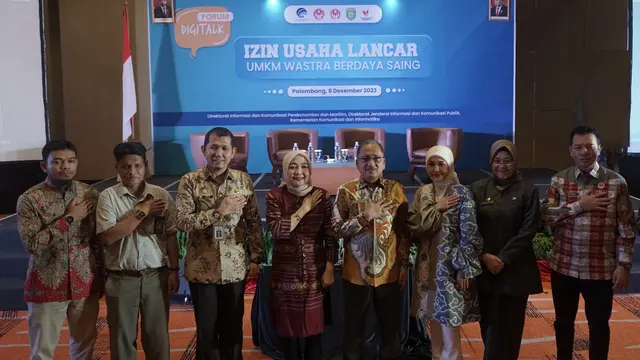 Forum Digitalk: “Izin Usaha Lancar, UMKM Wastra Berdaya Saing” di Palembang, Sumatra Selatan pada Jumat (8/12)