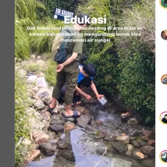 Oknum Pendaki Diduga Buang Tinja Sembarangan di Mata Air Gunung Gede Pangrango.