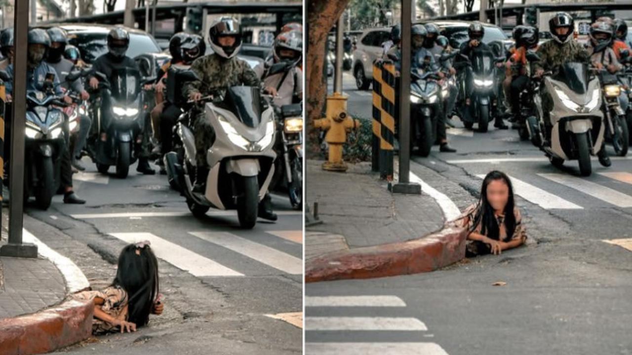 Mirip Adegan Film Horor, Foto Wanita Misterius Keluar dari Got Viral di Media Sosial