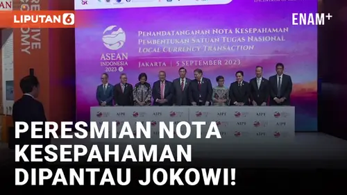 VIDEO: Jokowi Pantau Penandatanganan Nota Kesepahaman