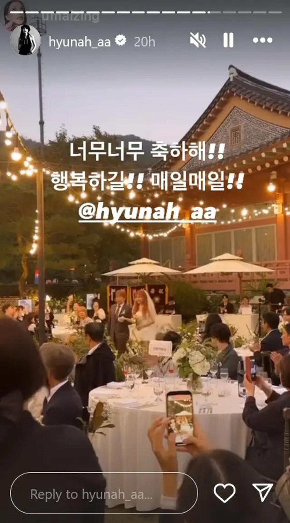 6 Potret Pernikahan HyunA dan Yong Jun Hyung, Senyumnya Merekah Saat Bertukar Janji Setia