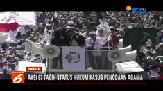 Aksi ini digelar untuk mempertanyakan status hukum sejumlah kasus yang pernah dilaporkan