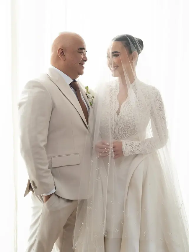 Momen haru Ramon Gauna Lugue ayah Amanda Manopo saat menikahkan putrinya