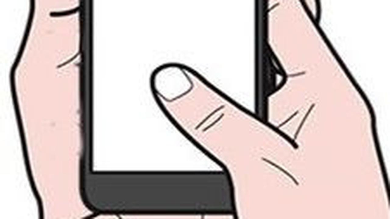 2. Memegang Ponsel dengan Dua Tangan dan Menggunakan Satu Jari untuk Memainkan Layar<br>
