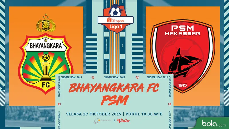 Bhayangkara FC Vs PSM Makassar