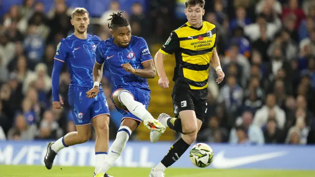 Foto: Melihat Selebrasi Tiup Balon Ala Christopher Nkunku, Borong 3 Gol Untuk Chelsea