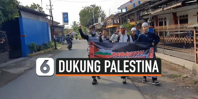 VIDEO: Dukung Palestina, Warga Long March ke Gunung Galunggung
