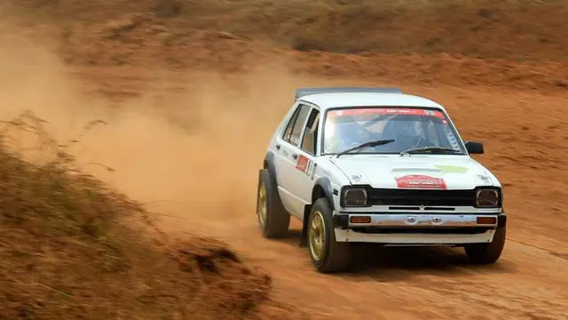 Toyota Starlet Retro Juga Ambil Bagian dalam Kejuaraan Sprint Rally di Indonesia (Fahmi/Liputan6)
