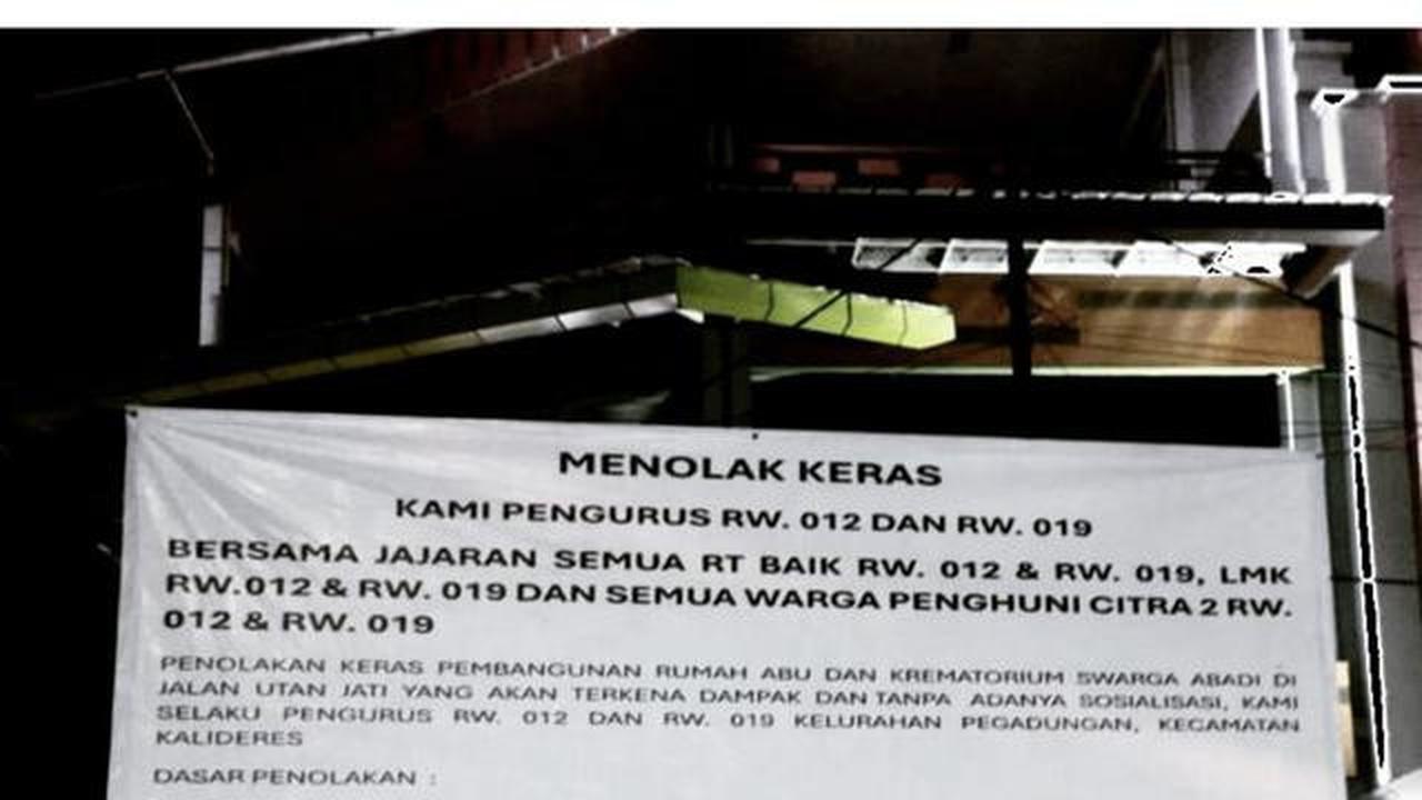 Warga Tolak Dua Krematorium di Wilayahnya, Wali Kota Jakbar Turun Tangan