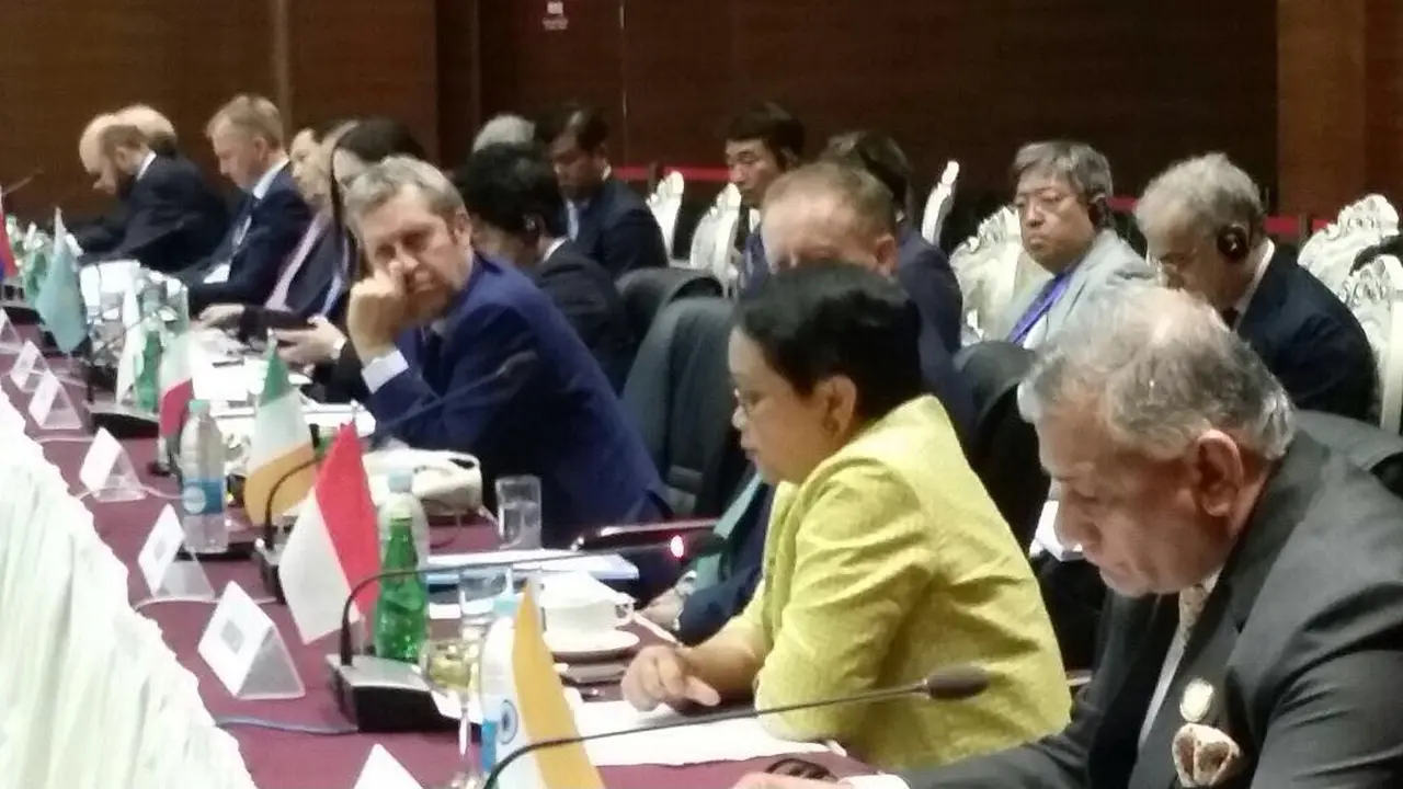 Menlu Retno sambangi KTT ASEM di Naypyidaw, Myanmar pada 20 November 2017.