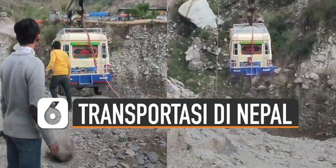 VIDEO: Menegangkan, Transportasi Umum di Nepal Bikin Jantung Berdebar