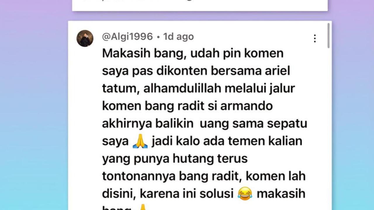 Tagih Utang Lewat Kolom Komentar di Video Komedian Raditya Dika, Senyum Semringah Usahanya Berhasil