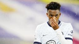 Callum Hudson-Odoi - Pemain asli akademi Chelsea ini menembus tim utama The Blues pada tahun 2019. Namun setelah kedatangan Thomas Tuchel, Hudson-Odoi, hanya menjadi pemain pelapis di skuat The Blues. (Tim Keeton/Pool/AFP)