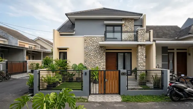 8 Ide Kombinasi Warna Cat Krem dan Abu Abu untuk Rumah