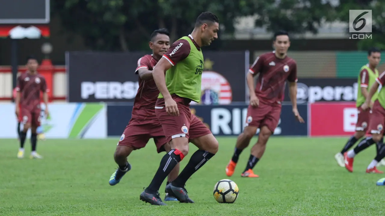 Latihan Persija Jelang laga lanjutanGo-Jek Liga 1 Indonesia 2018