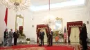 Suasana pertemuan antara Presiden Joko Widodo dengan Wakil Presiden Amerika Serikat Michael R. Pence si Istana Merdeka, Jakarta, Kamis (20/4). (Liputan6.com/Angga Yuniar)