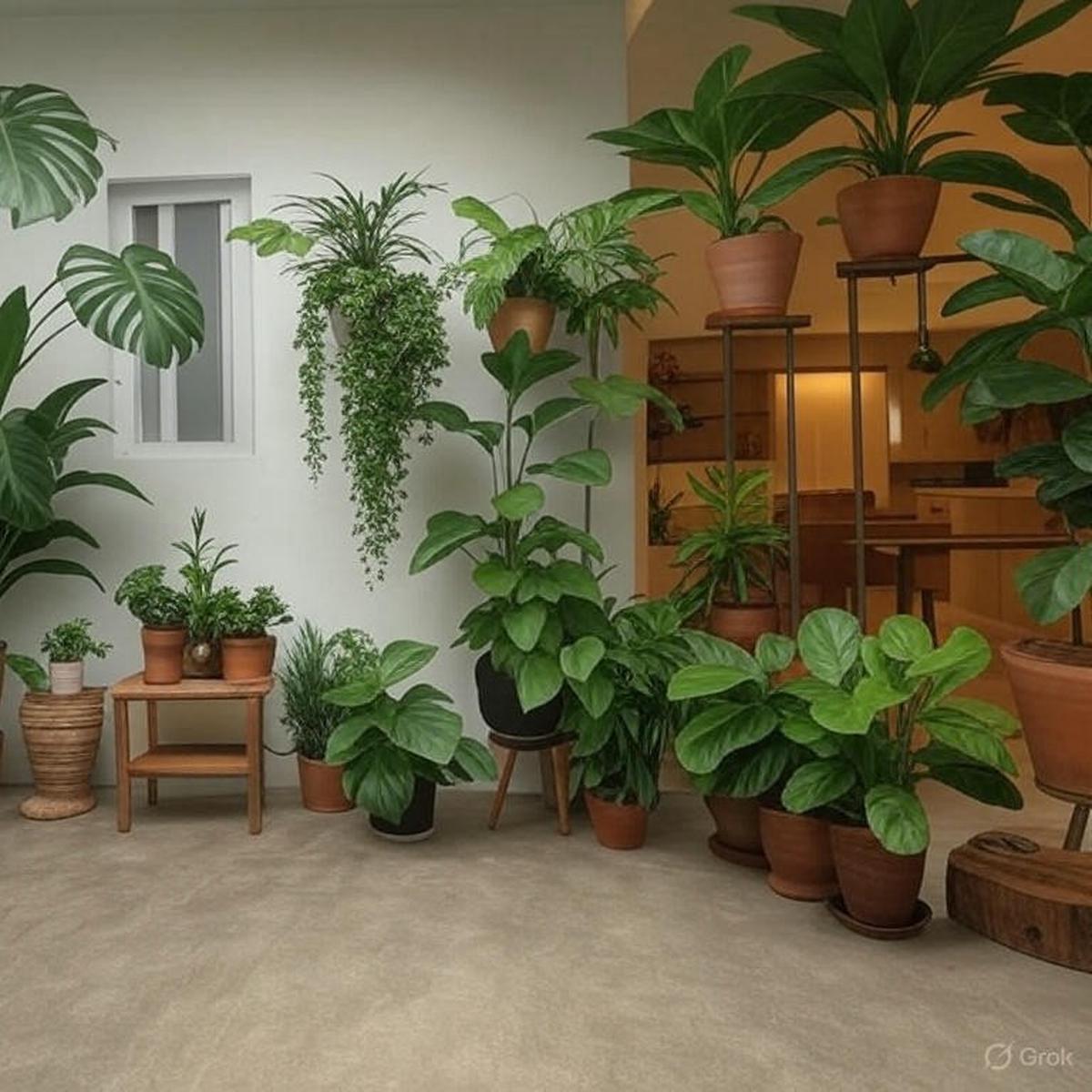 Taman inddor dekat dapur