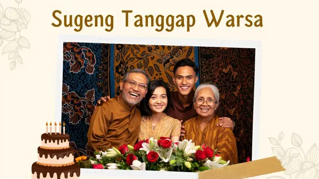 Ucapan ulang tahun bahasa Jawa (Foto: Reve Art AI)