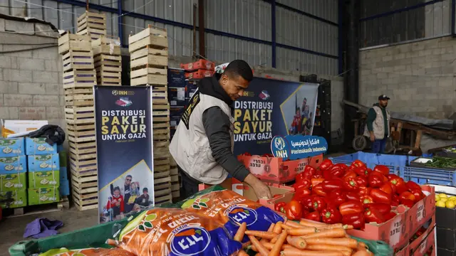 INH Salurkan Paket Sayur untuk Warga Gaza, Penuhi Kebutuhan Pangan Saat Ramadhan