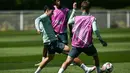 Laga final Liga Europa 2024/2025 antara Tottenham Hotspur vs Manchester United akan digelar pada Kamis, 22 Mei 2025 pukul 02.00 WIB dini hari. (Ben STANSALL/AFP)