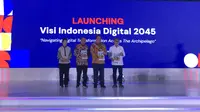 Menteri Perdagangan (Mendag) Zulkifli Hasan menghadiri peluncuran Visi Indonesia Digital 2045 di Hotel Indonesia Kempinski, Rabu (13/12/2023). (Elza/Liputan6.com)