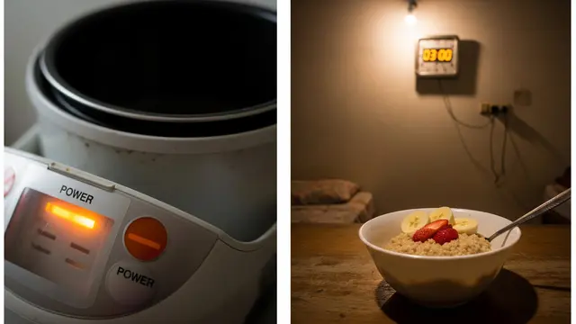 Oatmeal Hangat Rice Cooker