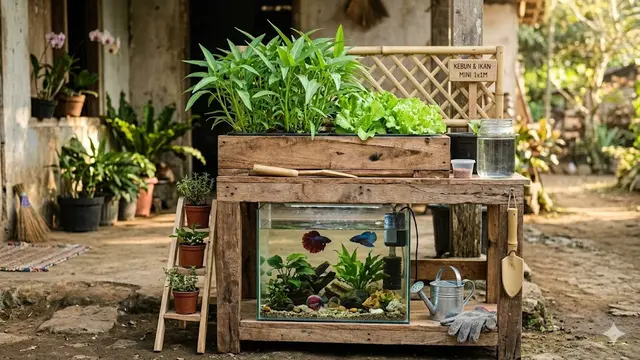 Kombinasi Kebun dan Ternak di Lahan 1x1 Meter